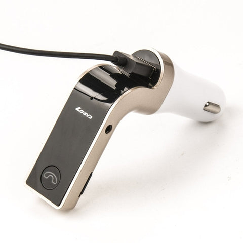 Image of Trasmettitore Radio FM Stereo Bluetooth Auto Display USB AUX Musica MP3 WMA - Offershop.it
