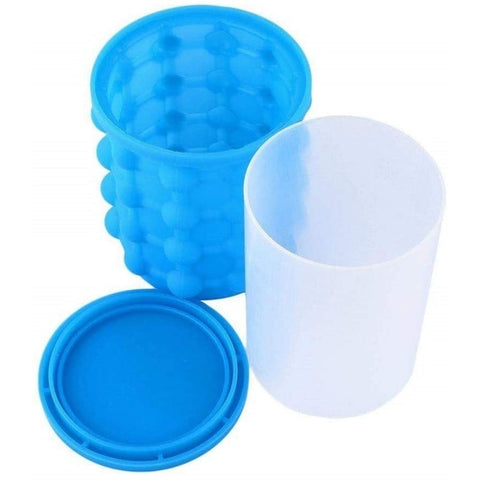 Image of Secchiello Cestello Cesto Crea Cubetti Ghiaccio Porta Bevande Silicone - Offershop.it