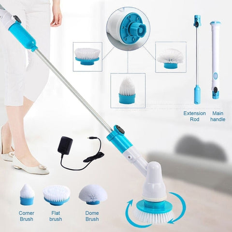 Image of Spazzola Rotante Elettrica Senza Fili Portatile Pulizia Casa Bagno Vasca Auto - Offershop.it