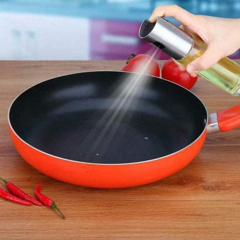 Image of Dosatore Spray Olio Aceto 100ml Acciaio Inox Vetro Alimenti Cucina Barbecue - Offershop.it