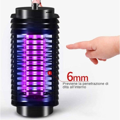 Zanzariera Elettrica Lampada Led UV 3W Trappola Antizanzare Insetti Mosche - Offershop.it