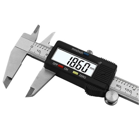 Image of Calibro Digitale Precisione Micrometro 150 mm 6 Pollici Acciaio Inox Temprato - Offershop.it