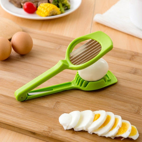 Image of Affetta Taglia Uova Multifunzione Lame Acciaio Inox Cucina Cibo Frutta - Offershop.it