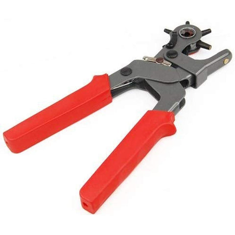 Image of Fustellatrice Foratrice Pinza Fori Cintura Cinta 6 Fustelle Testa Girevole - Offershop.it
