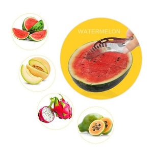 Taglia Affetta Servi Melone Anguria Cocomero Cantalupo Papaia in Acciao Inox - Offershop.it
