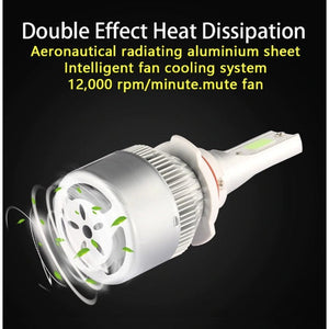 Coppia Lampade Luci Led H1 H3 H4 H7 H8 H9 H11 HB4 36W 7600LM 6000K Auto Moto - Offershop.it