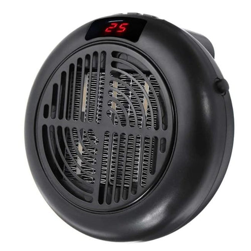 Mini Stufa Elettrica Portatile Tonda 900W Display Led Regolabile 15/32 gradi - Offershop.it