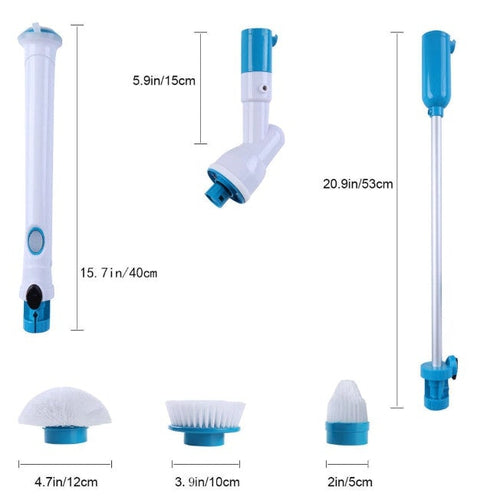 Spazzola Rotante Elettrica Senza Fili Portatile Pulizia Casa Bagno Vasca Auto - Offershop.it