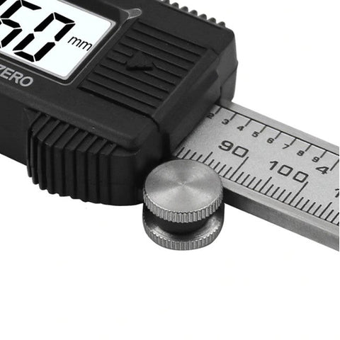 Image of Calibro Digitale Precisione Micrometro 150 mm 6 Pollici Acciaio Inox Temprato - Offershop.it