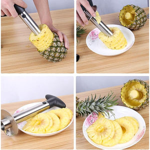 Taglia Affetta Sbuccia Ananas Sbucciananas Acciaio Inox Maniglia Ergonomica - Offershop.it