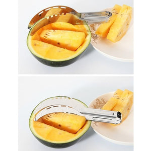Taglia Affetta Servi Melone Anguria Cocomero Cantalupo Papaia in Acciao Inox - Offershop.it