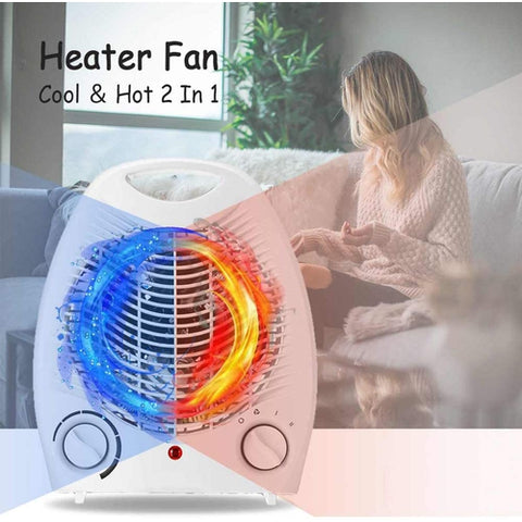 Image of Stufa Elettrica 2000W Ultra Silenzioso Termoventilatore Caldobagno Maniglia - Offershop.it