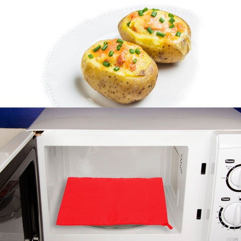 Image of Sacco Cuoci Cucina Patate Sacchetto Forno Microonde Pane Mais Riutilizzabile - Offershop.it