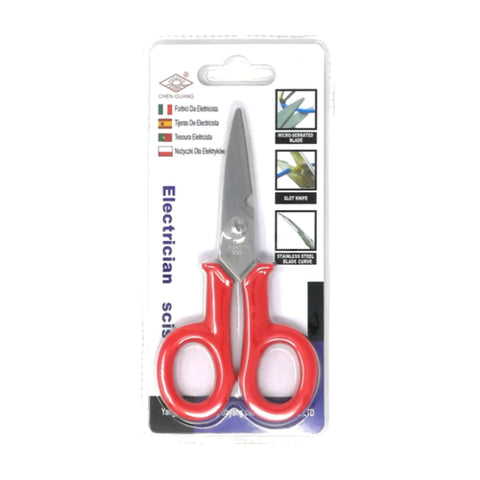 Image of Forbice Forbici Elettricista Lama Seghettata Microdentata Spella Filo Cavo - Offershop.it