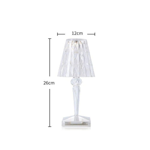 Lampada Led Touch Senza Fili Ricaricabile Effetto Cristallo Diamante - Offershop.it