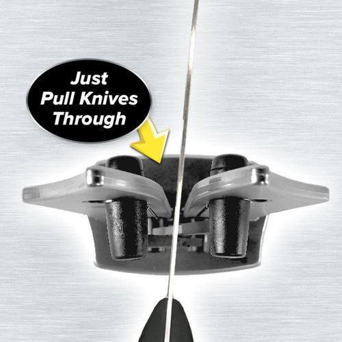 Affilacoltelli Affila Coltello Lame Lisce Seghettate Mola Manuale Cucina - Offershop.it