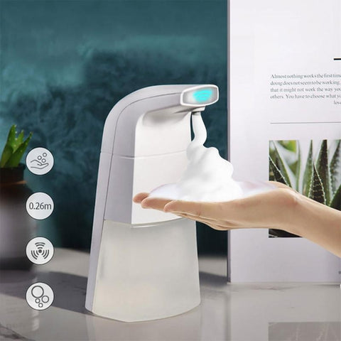 Image of Dispencer Sapone Automatico 300ml Dosatore Erogatore Infrarossi Fotocellula - Offershop.it