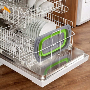 Scolapasta Pieghevole Allungabile Silicone Maniglie Cibo Pasta Frutta Verdura - Offershop.it