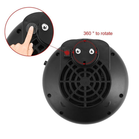 Image of Mini Stufa Elettrica Portatile Tonda 900W Display Led Regolabile 15/32 gradi - Offershop.it