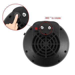 Mini Stufa Elettrica Portatile Tonda 900W Display Led Regolabile 15/32 gradi - Offershop.it