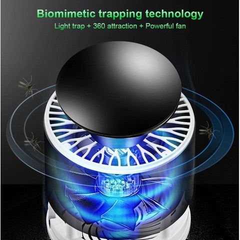 Image of Lampada Anti Zanzare Insetti Zanzariera Elettrica USB Luce LED UV Viola - Offershop.it