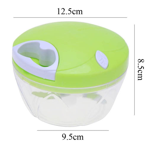 Tritatutto Manuale Affetta Verdure Frutta Carne 3 Lame Acciaio Corda - Offershop.it