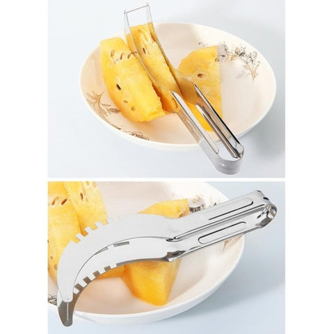 Image of Taglia Affetta Servi Melone Anguria Cocomero Cantalupo Papaia in Acciao Inox - Offershop.it