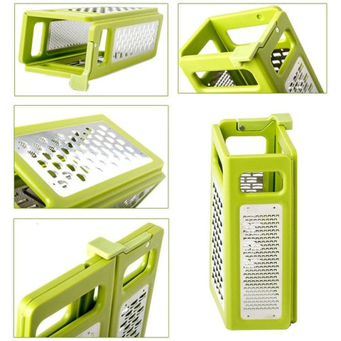 Image of Grattugia Grattuggiera Pieghevole Multifunzione Affetta Verdure Frutta - Offershop.it