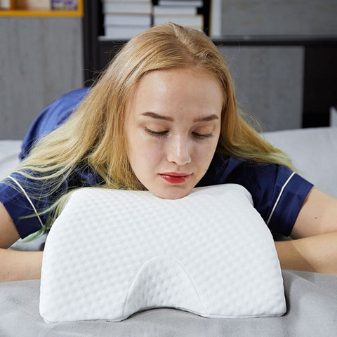 Image of Cuscino Cervicale Arco Curvo Memory Foam Ergonomico Anti Pressione Braccia - Offershop.it