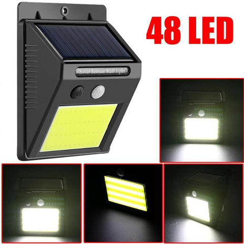 Image of Lampada Luce Energia Solare 48 Led Sensore Movimento Impermeabile Esterno - Offershop.it