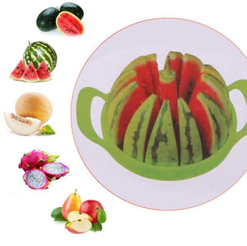 Image of Taglia Affetta Melone 12 Fette Uniformi Manuale Lame Acciao Inox Antiruggine - Offershop.it