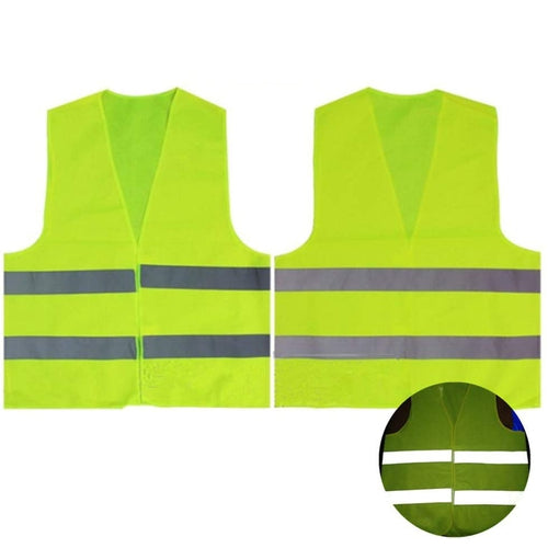 Gilet Giubotto Giubbino Giallo Catarifrangente Riflettente Emergenza - Offershop.it