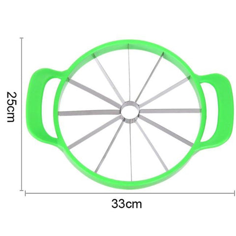 Image of Taglia Affetta Melone 12 Fette Uniformi Manuale Lame Acciao Inox Antiruggine - Offershop.it