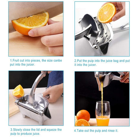 Image of Spremiagrumi Manuale Lega Alluminio Zincato Frutta Arance Limoni Meloni - Offershop.it