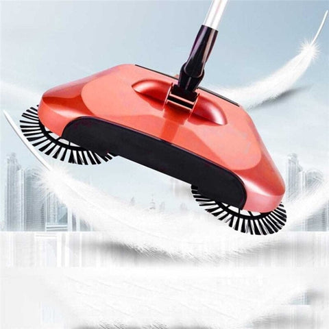 Image of Scopa Rotante 360 gradi Automatica 2 Spazzole Senza Corrente Pulizia Casa - Offershop.it