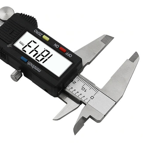 Image of Calibro Digitale Precisione Micrometro 150 mm 6 Pollici Acciaio Inox Temprato - Offershop.it