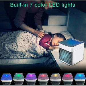 Mini Condizionatore Portatile 3 in 1 USB Serbatoio Acqua Filtro Led 7 Colori - Offershop.it