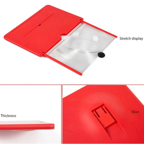 Image of Amplificatore Lente Ingrandimento Schermo 12 Pollici HD 3D Cellulare - Offershop.it