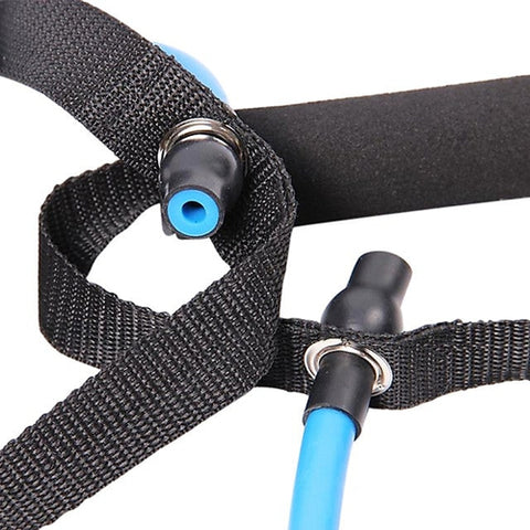 Image of Cavo Elastico Resistenza Fitness Esercizi Ginnastica Maniglia Palestra Casa - Offershop.it