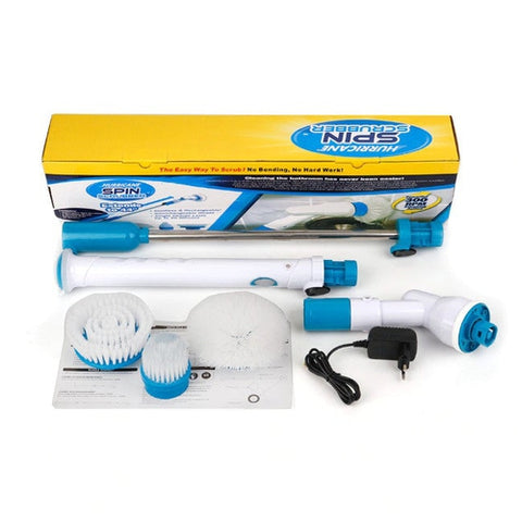 Image of Spazzola Rotante Elettrica Senza Fili Portatile Pulizia Casa Bagno Vasca Auto - Offershop.it