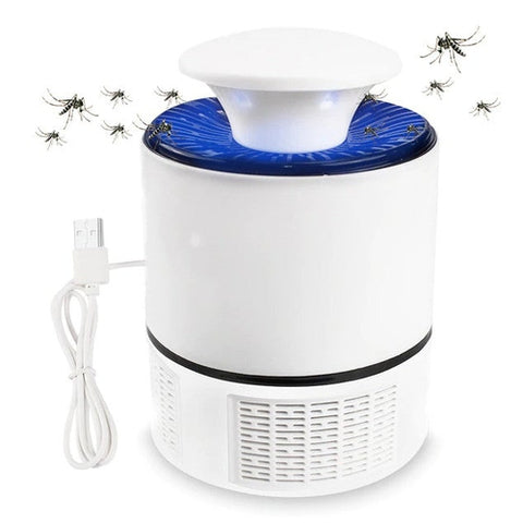Image of Lampada Anti Zanzare Insetti Zanzariera Elettrica USB Luce LED UV Viola - Offershop.it