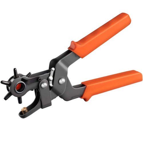 Fustellatrice Foratrice Pinza Fori Cintura Cinta 6 Fustelle Testa Girevole - Offershop.it