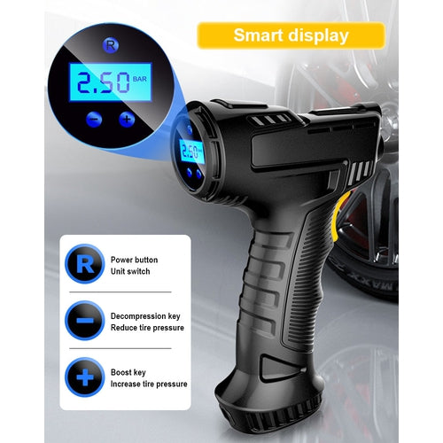 Compressore Aria Portatile Senza Fili Ruote Penumatici Auto Moto Bici - Offershop.it