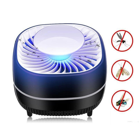Image of Lampada Anti Zanzare Insetti USB Luce LED UV Viola Zanzariera Elettrica - Offershop.it