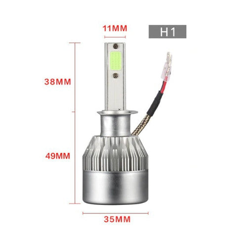 Coppia Lampade Luci Led H1 H3 H4 H7 H8 H9 H11 HB4 36W 7600LM 6000K Auto Moto - Offershop.it