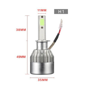 Coppia Lampade Luci Led H1 H3 H4 H7 H8 H9 H11 HB4 36W 7600LM 6000K Auto Moto - Offershop.it