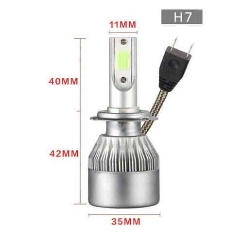 Coppia Lampade Luci Led H1 H3 H4 H7 H8 H9 H11 HB4 36W 7600LM 6000K Auto Moto - Offershop.it