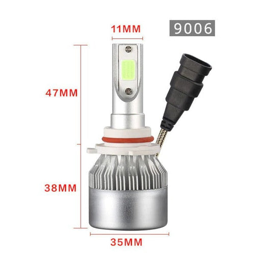 Coppia Lampade Luci Led H1 H3 H4 H7 H8 H9 H11 HB4 36W 7600LM 6000K Auto Moto - Offershop.it