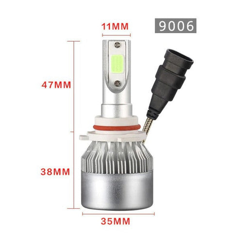 Image of Coppia Lampade Luci Led H1 H3 H4 H7 H8 H9 H11 HB4 36W 7600LM 6000K Auto Moto - Offershop.it